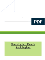 Sociologia y Teoria Sociológica