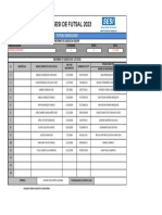 Ficha de Inscrição - Copa Sesi de Futsal 2023