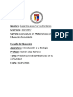 Problemas Medioambientales de Tu Comunidad