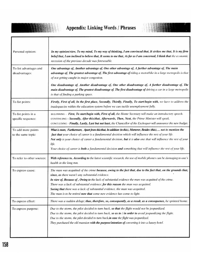 2022 Linking Words Phrases Successful Writing by Evans | PDF