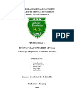 Factores Que Influyen en La Estructura Financiera