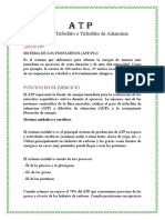 Adenosín Trifosfato o Trifosfato de Adenosina: Función en El Ejercicio