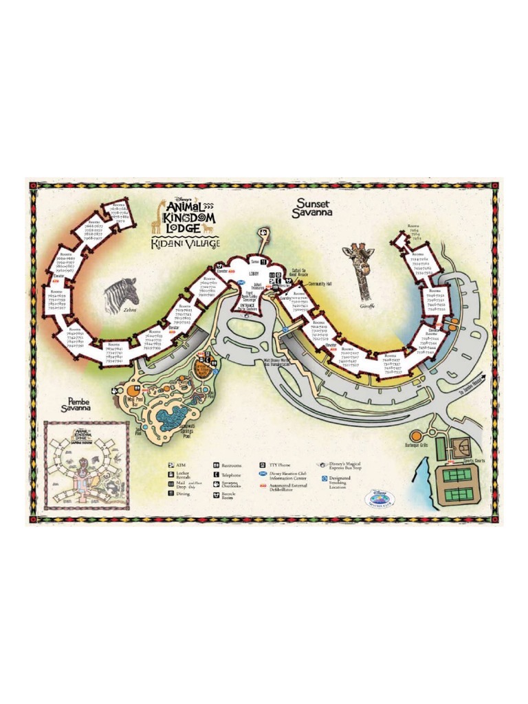 Kidani Village PDF Map
