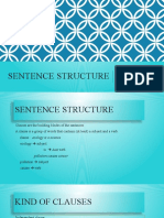 Sentence Structure