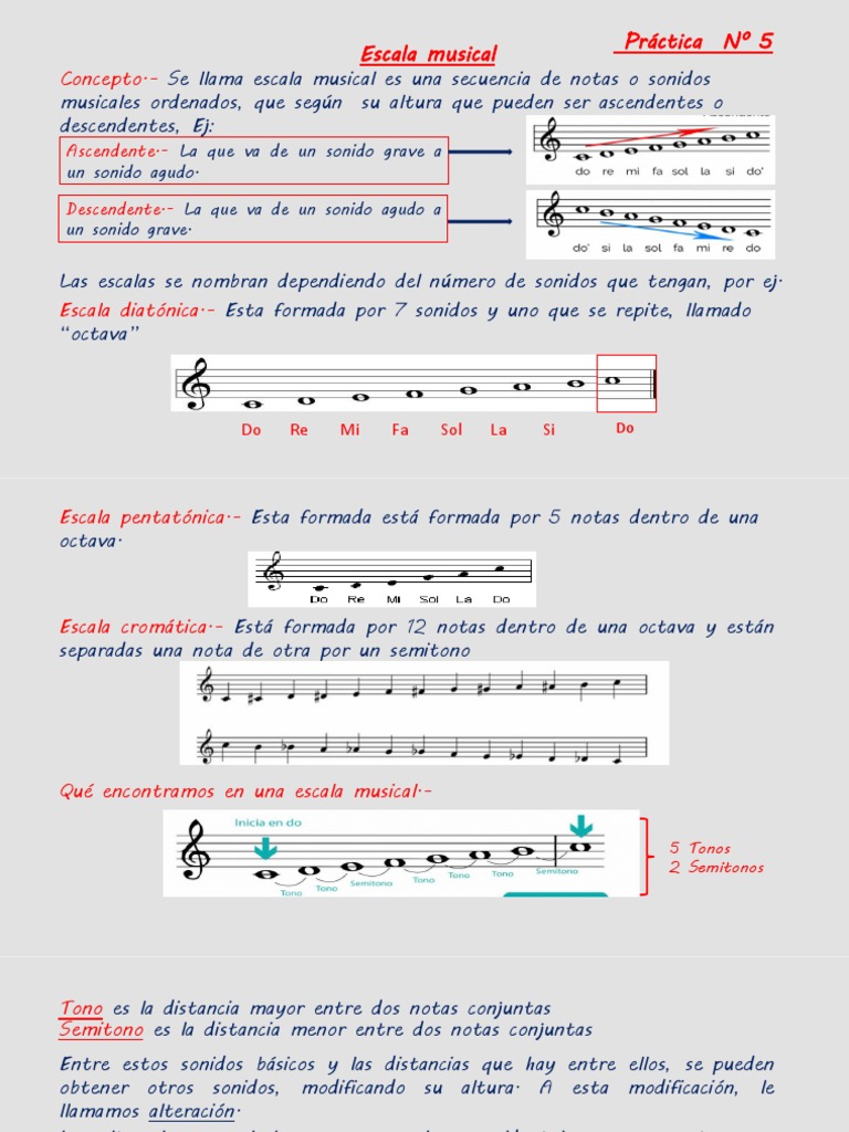 Práctica 5. Escalas Musicales | PDF