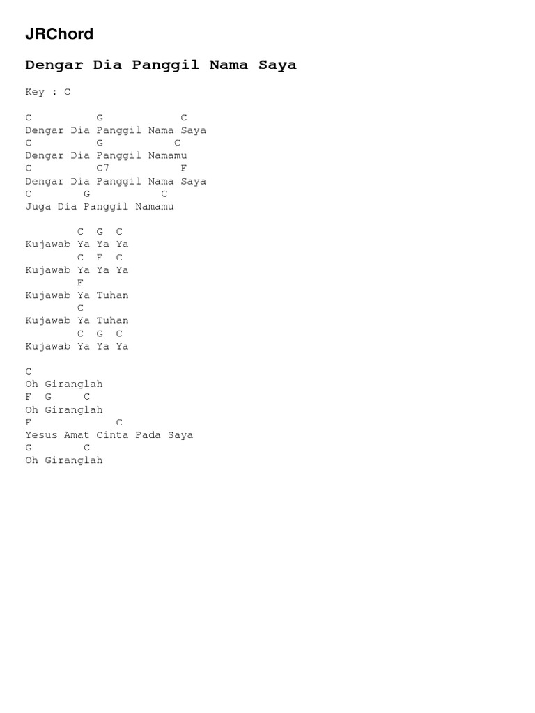 Chord Lagu 