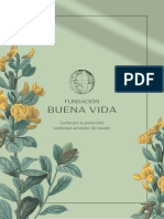 Verde Floral Decorativo Fundación Folleto Corporativo