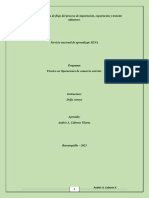 Evidencia Diagrama de Flujo Del Proceso de Importación PDF