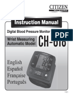 Citizen CH-618 Blood Pressure Monitor