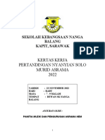 Kertas Kerja Pertandingan Menyanyi Solo Murid Asrama