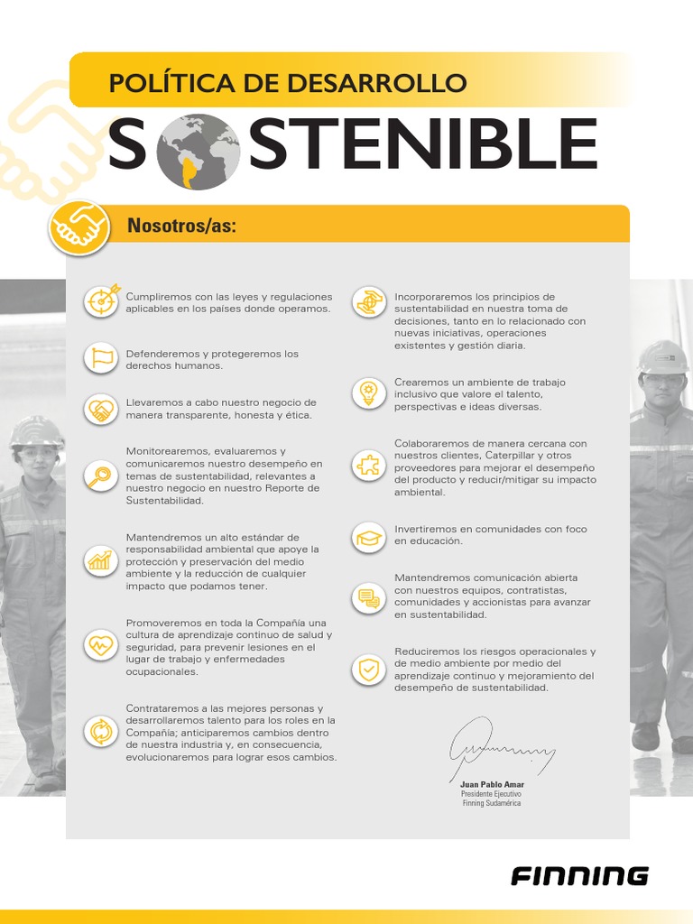 Política Sostenible Finning | PDF | Sustentabilidad
