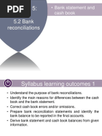 5.2 Bank Reconciliations