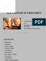 Age changes in geriatrics