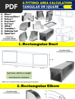 Static Pressure Calculation Sheet For Ducts & Fittings - ASHRAE Method ...