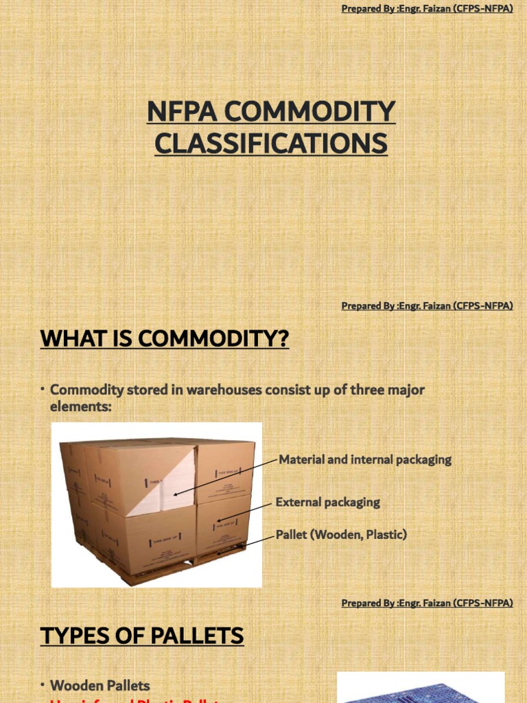 Commodity Classifications PDF Fire Sprinkler System Plastic