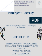 Presentation 4 - Emergent Literacy