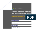 AR Excel Template - Aging Report and Prioritized Worklist