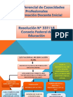 Capacidades. Marco Referencial. Resolución 337. Consejo Federal de Educación.