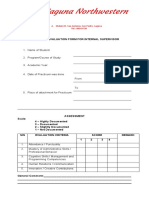 Practicum Form 4 Internal Evaluation