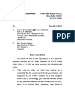 Legal Notice dt.23.03.2019