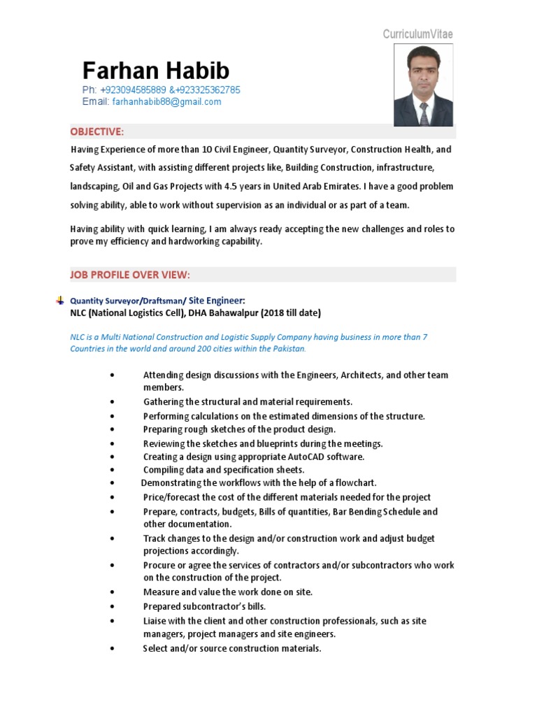 Farhan Autocad Civil Engineer | PDF | United Arab Emirates | Pakistan