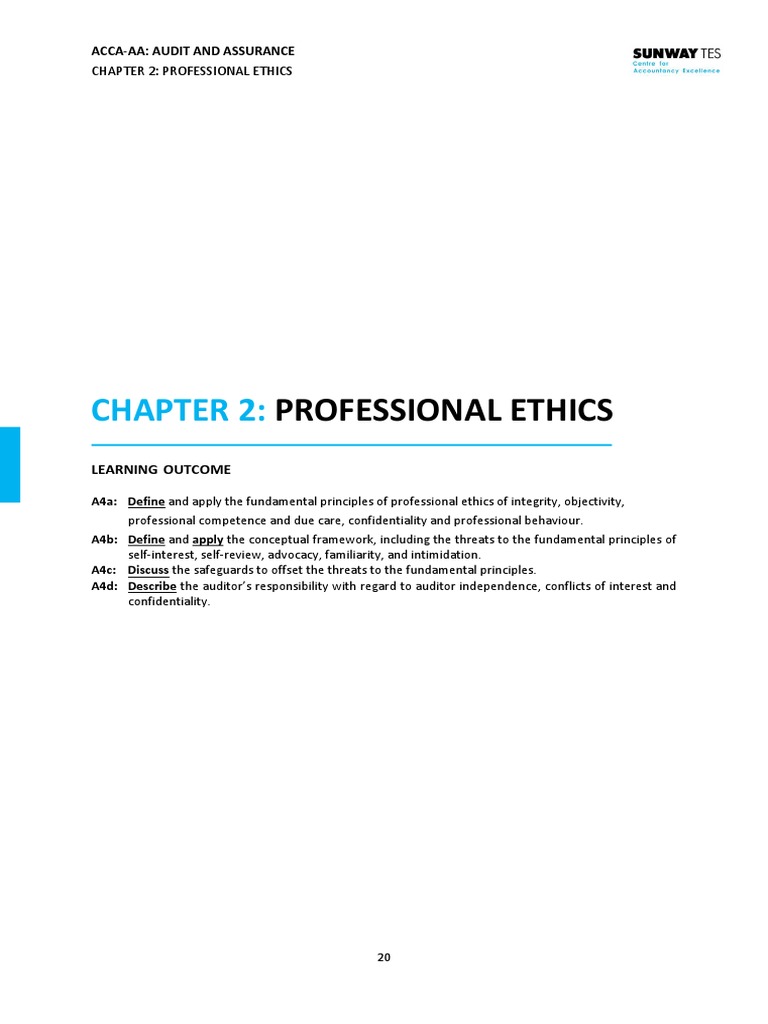 Professional Ethics in Auditing Explained | PDF | Audit | Financial Audit