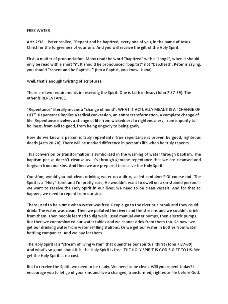Acts 2 repent pdf baptism conversion to christianity