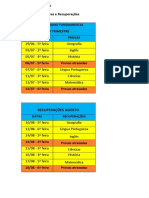 Provas e Recuperações 2º Trim EF.