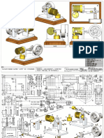 General Arrangemnts, Isometric Views and Bill of Materials Vacuum Engine Named "Acff1" by C.Fournier