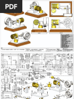 General Arrangemnts, Isometric Views and Bill of Materials Vacuum Engine Named "Acff1" by C.Fournier