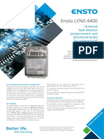 Ensto LYNX 4400: Universal Fault Detector (Amperometric and Directional Faults) For Underground MV Network