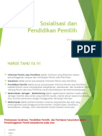 Sosialisasi Dan Pendidikan Pemilih