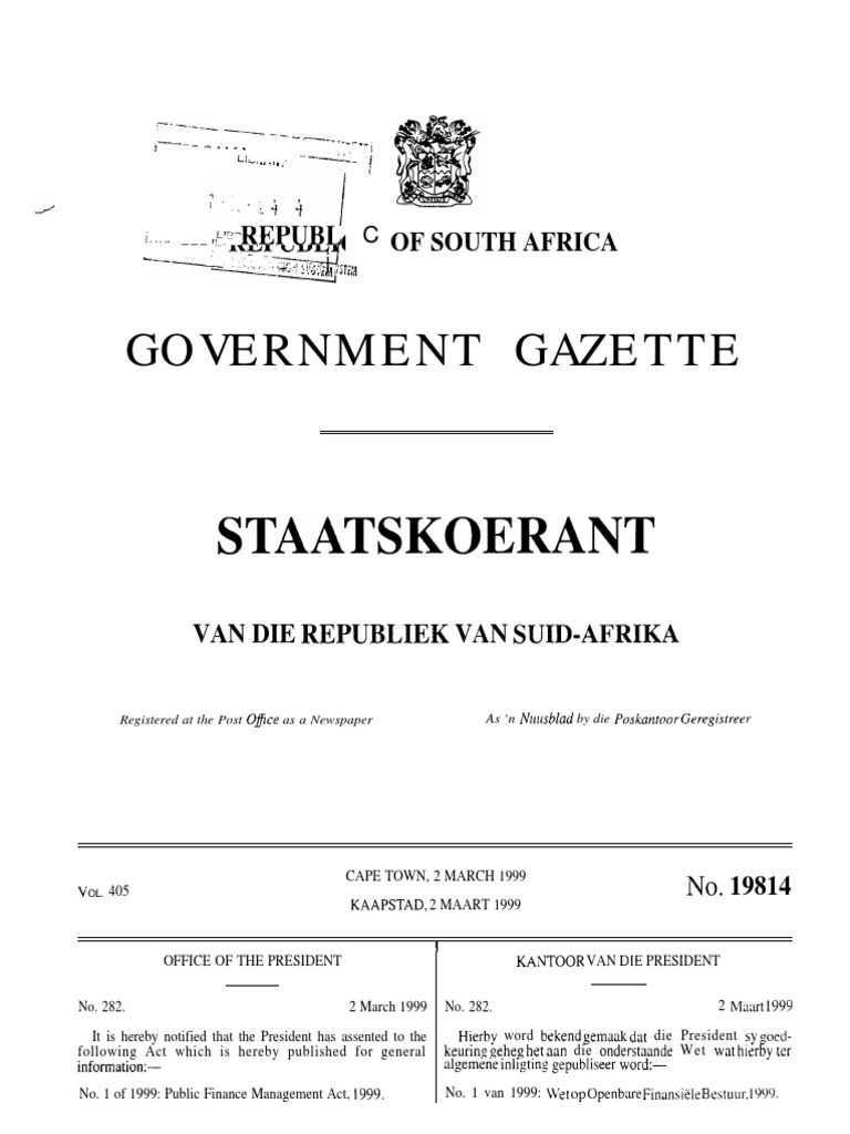 public-finance-management-act-1-of-1999-pdf-budget-taxes