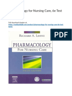 Pharmacology For Nursing Care 6e Test Bank