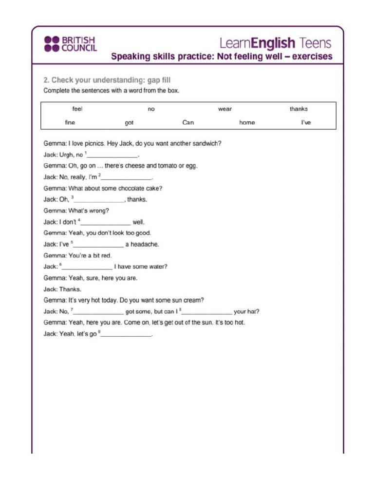 Worksheet Bahasa Inggris Doc4 PDF
