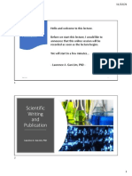 Scientific Writing and Publication DR Gan Lim