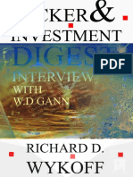 W.D Gann Ticker & Investment Digest Interview, 1909 (Price Classics)