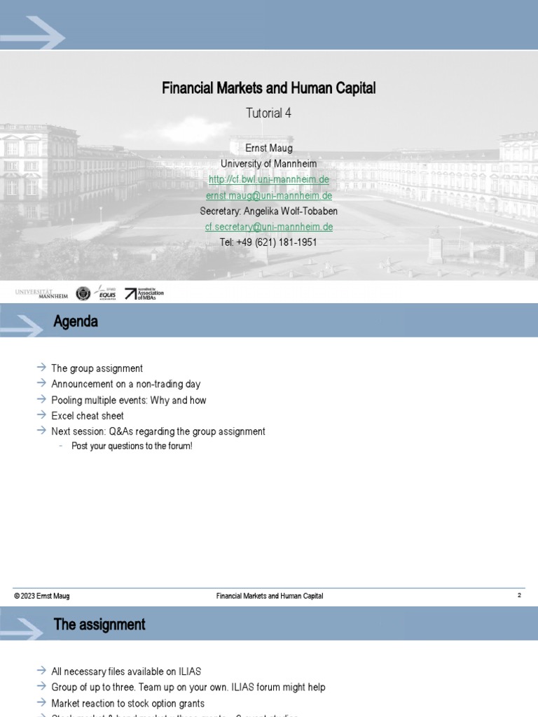Fin 455 Tutorial Session 4 Pdf Option Finance Financial Markets
