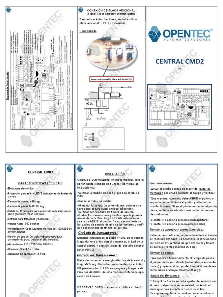 Manual Cmd2 v6 | PDF | Electricidad | Bienes manufacturados