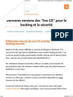 Dernières Versions Des Live CD Pour Le Hacking Et La Sécurité