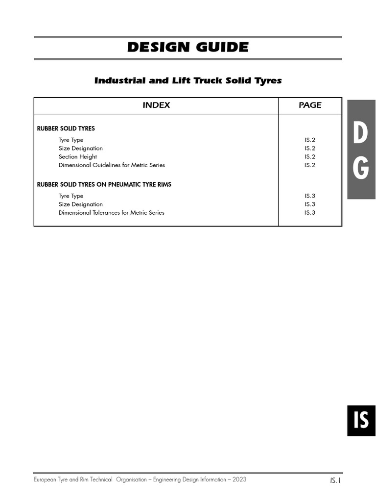 2023 Guide to Solid Tyre Design | PDF