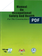 Manual On Occupational Safety and Health For The Construction Industry