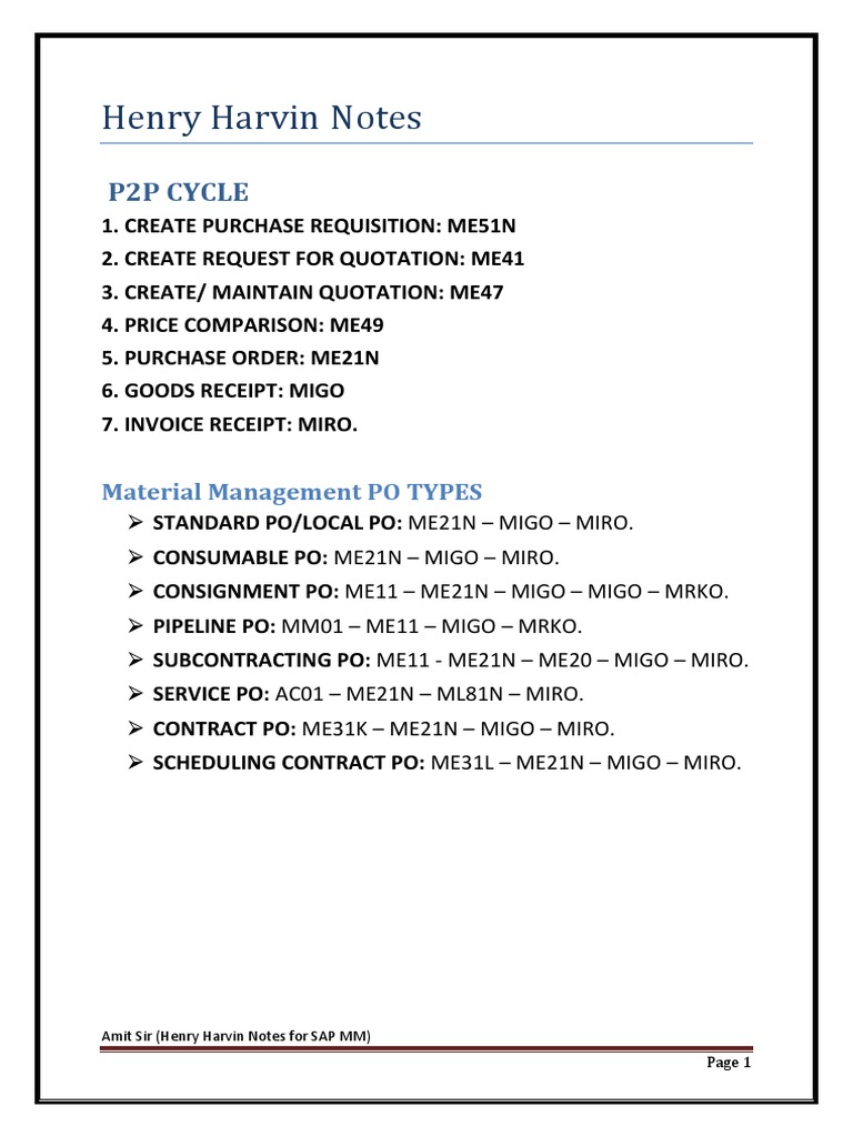 P2P Cycle and Po Types PDF Business Economies