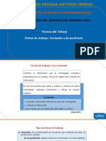 S9 - PPT - Técnica Del Fichaje - Fichas de Trabajo