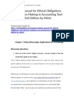 Solution Manual For Ethical Obligations and Decision Making in Accounting Text and Cases 2nd Edition by Mintz