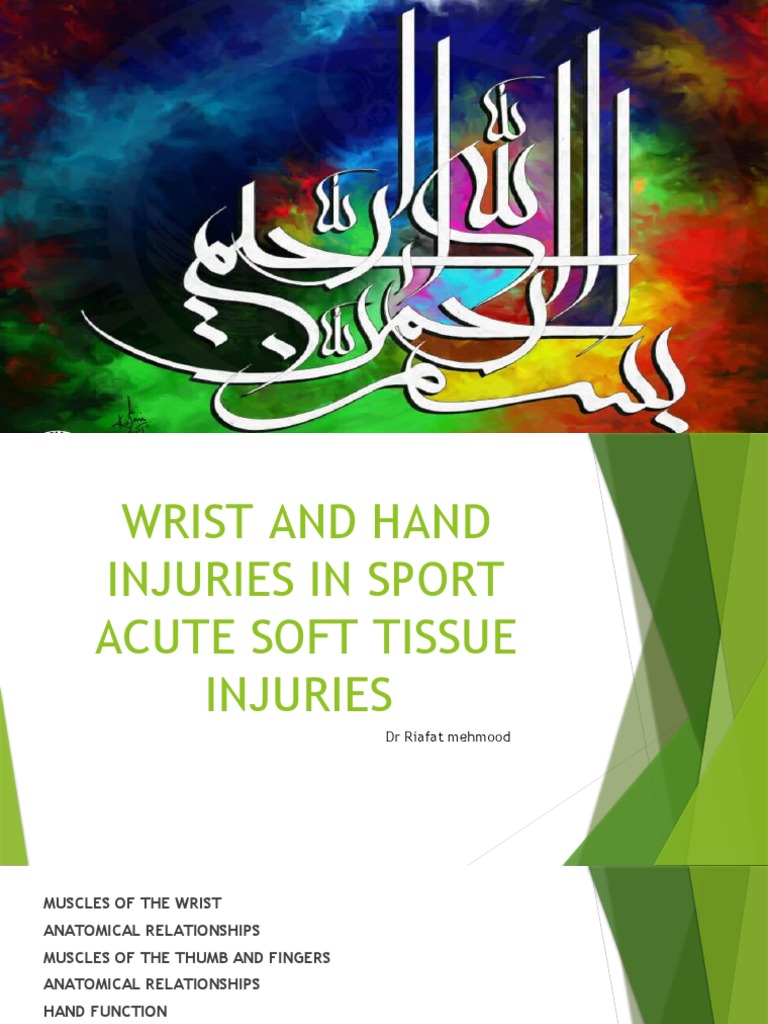 04 Wrist and Hand Injuries in Sport Acute Soft Tissue Injuries | PDF