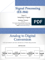 Topic 5 - Samppling of Signal