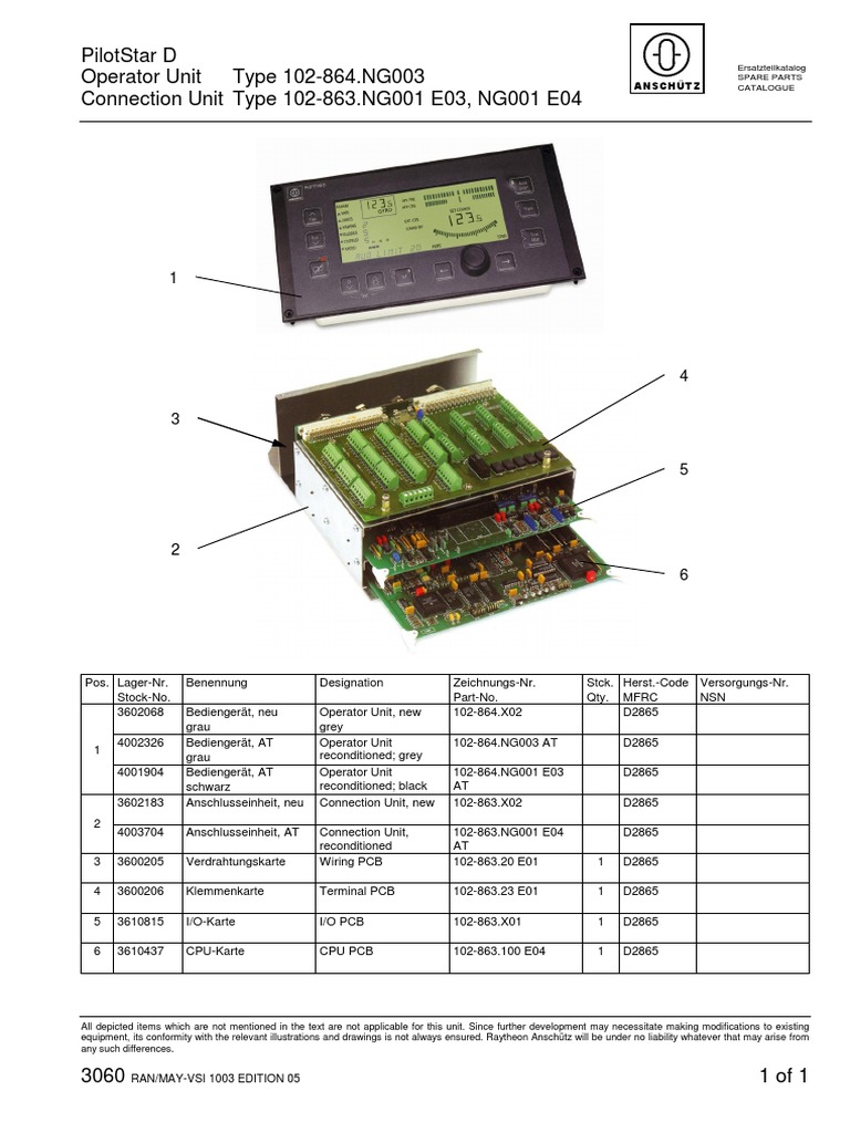 PilotStar D Operator Unit Manual | PDF