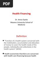 2023 MBCHB Health Financing and Provider Payment Mechanisms