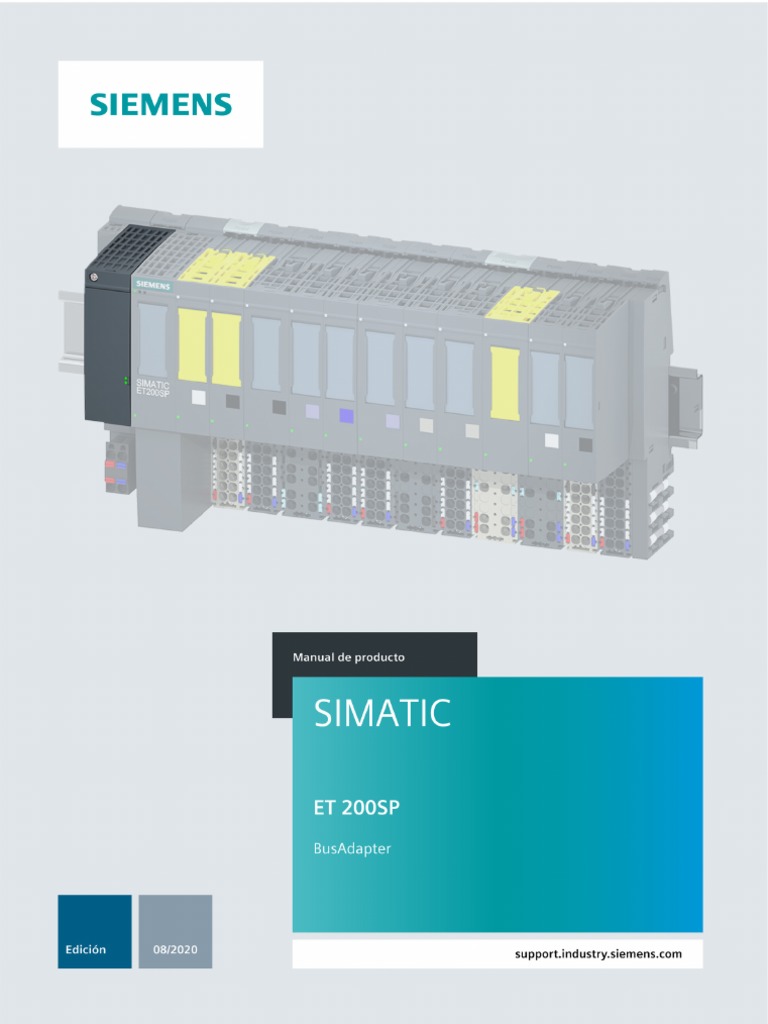 Siemens ET200SP BusAdapter | PDF | Red de computadoras | Internet